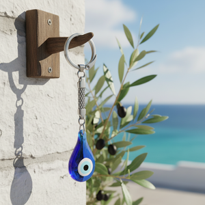 Porte-clés en verre 9X3 cm Evil Eyes - Product Image 3