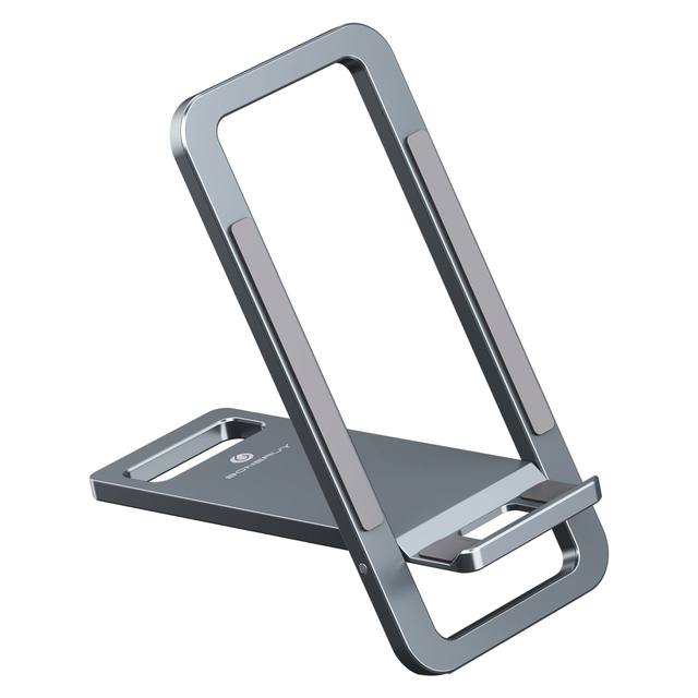 Desktop Mini Phone Stand Foldable Portable Design Adjustable Compatible with Tablet Aluminum Alloy Metal Stand