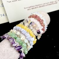 Bracelet en Pierres Précieuses Naturelles Améthyste et Cristaux Mélangés Fraise, Vente en Gros Usine, Bijoux pour Femme ou DIY