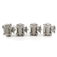 Vanne à boisseau sphérique manuelle en acier inoxydable fileté 3 voies KXC Q11 DN32 DN40 CF8m 1000wog OEM DIN BS pour gaz/eau/huile – Vente en gros usine