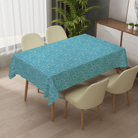 Nappe rectangulaire jaune en PVC RNPT pour fête d'enfants, nappe anti-taches, nappe de restaurant, nappe de fête