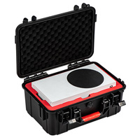 Boîte de rangement portable en plastique imperméable et sécurisée pour console de jeu Xbox Series S, avec grande capacité et coque rigide
