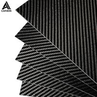 Plaque en fibre de carbone 3K Twill, finition brillante ou mate, panneau CFRP, découpe CNC personnalisée pour drones RC, équipement automobile et sportif