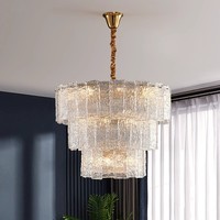 Lampadario a Rami in Rame con Finitura Oro LED per Sala da Pranzo, Camera da Letto, Soggiorno, Illuminazione Moderna di Alta Gamma in Stile Francese