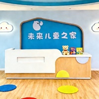 Comptoir de réception d'institut de formation, comptoir de réception de maternelle, comptoir de réception personnalisé, centre d'art pour enfants, comptoir de caisse