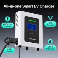 Estación de Carga para Vehículos Eléctricos de Buena Calidad, Tipo 2, 16A-48A, 7kW, Montaje en Pared, Control por Aplicación, Carga Rápida
