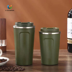 Vaso Térmico de Acero Inoxidable de Doble Pared con Aislamiento al Vacío de Segunda Generación, Texturizado, para Coche, Oficina y Negocios - Product Image 1
