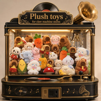Lot de jouets en peluche mixtes en gros, petits animaux en peluche pour machines à grue d'arcade, adorables poupées en peluche douces, styles variés