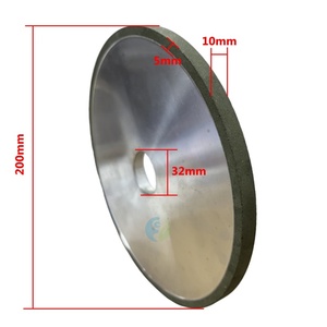 SDC 200*10*32*5 diamant meules plat 120 #180 # personnalisable résine Bond aluminium outils abrasifs meule meule - Product Image 2