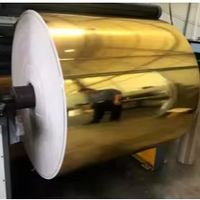 A4 250Gsm Metallic Gold Cardstock Paper Mirror Scrapbook Paper Gold Metallic Paperboard for Crafting in Roll