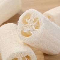 Aksesoris mandi bunga alami ramah dapat digunakan kembali penggosok tubuh Exfoliator berbentuk bunga lembut Loofah