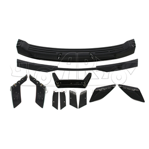 Aileron arrière en plastique ABS HS, aspect fibre de carbone, avec aileron Gurney, style Dark Horse, pour <span class=keywords><strong>Mustang</strong></span> 2015-2023 - Product Image 4