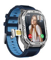 Montre connectée DF B25 TFT étanche IP68, compatible Android OS, avec calcul de pas, navigateur, enregistrement audio/vidéo, mesure de l'oxygène sanguin et de la tension artérielle