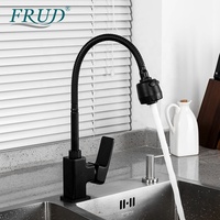Vente chaude laiton brossé long cou mitigeur flexible cuisine eau mélangeur ferreteria robinets de cuisine R44152