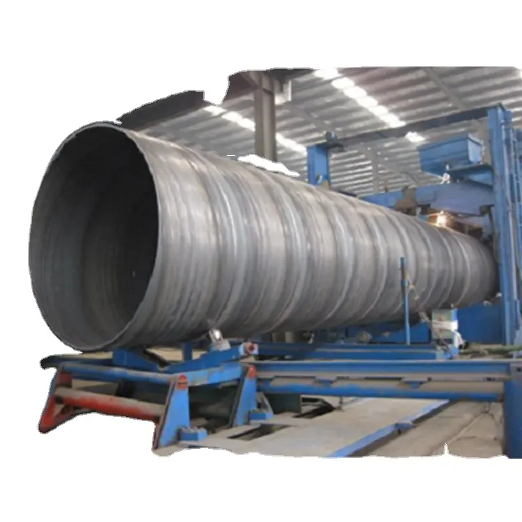 ATSM A106 Carbon steel MS Round Sprial Welded Tube For Seaside Construction SSAW Steel Pipe