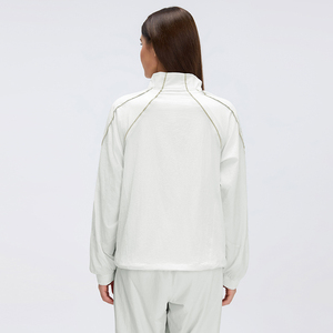 <span class=keywords><strong>Giacche</strong></span> a vento da <span class=keywords><strong>donna</strong></span> alla moda, casual, ampie, a maniche lunghe, con cerniera intera, in pile, antivento, per sport all'aperto - Product Image 5