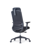 Fauteuil de Direction Ergonomique en Maille Respirante avec Support Lombaire et Accoudoirs 4D, Chaise à Roulettes