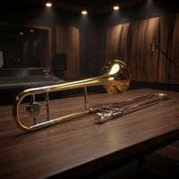 Wholesale OEM SL-5602 Bb Trombone Lacquered Gold Slide Brass Instrument Includes Case & Accessories Tianjin for Music Stores