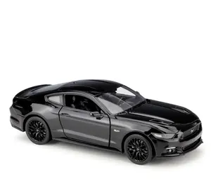 Vendita all'ingrosso 1 24 parti di auto in scala-WELLY 1:24 2015 Ford Mustang GT Simulazione Pressofuso In Lega Modello di Auto Modelo de automvil parti di automobili