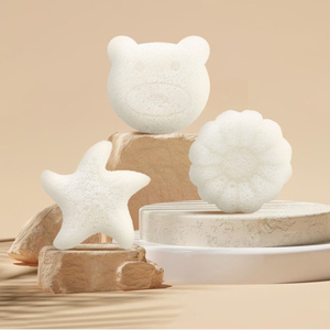 Esponja Konjac 100% Natural y Ecológica, Esponja Facial en Forma de Calabaza para Uso en el Baño - Product Image 1