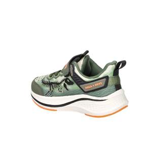 Baskets dinosaures Bull Boys vert militaire talon 3 cm taille enfant 26 27 28 29 30 31 32 33 34 35 - Product Image 2