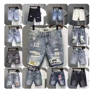 Short en <span class=keywords><strong>jean</strong></span> <span class=keywords><strong>noir</strong></span> <span class=keywords><strong>slim</strong></span> pour <span class=keywords><strong>homme</strong></span>, imprimé, élastique, déchiré, style hip-hop punk, <span class=keywords><strong>jean</strong></span> <span class=keywords><strong>troué</strong></span>, formel, été, respirant - Product Image 1