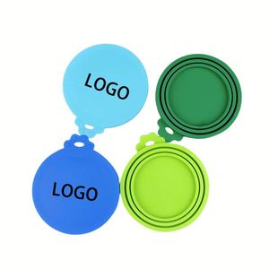 Ventes en gros de couvercles de boîtes de conserve pour animaux de compagnie avec logo personnalisé, couvercles de boîtes de conserve pour chiens et chats, couvercles universels en silicone sans BPA, s'adaptent à la plupart des tailles standard - Product Image 4