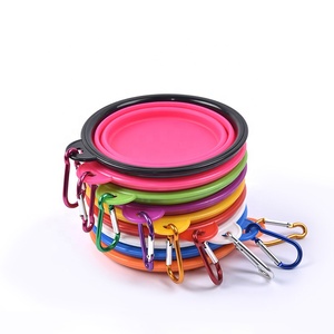 Tigela de Viagem para Cães Dobrável e Colapsável em Silicone Ecológico com Compartimento para Comida e Água, Portátil para Uso ao Ar Livre - Product Image 3