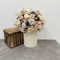 Offre Spéciale Grande Boule de Fleurs Artificielles Blanches en Soie, Composition Florale de 50cm, 60cm, 70cm, 80cm pour Centre de Table de Mariage