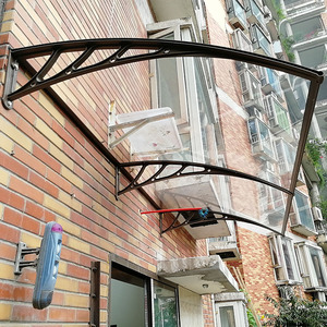 Auvent de porte d'entrée de style français personnalisable gratuitement, abri toutes saisons 600*600mm, garantie 10 ans - Product Image 5