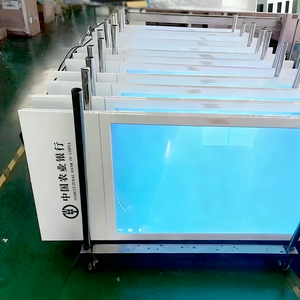 55 inch hai mặt treo Máy nghe nhạc quảng cáo biển Android Màn hình <span class=keywords><strong>LCD</strong></span> cửa sổ hiển thị kỹ thuật số Bảng menu thiết kế - Product Image 2