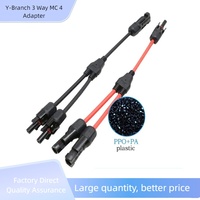 Connecteur solaire en Y de qualité industrielle, adaptateur parallèle 2 en 1, étanche IP67, cuivre étamé pour panneaux photovoltaïques