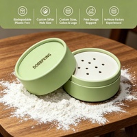 Kemasan Kosmetik Tabung Silinder Beraroma Bedak Tubuh dari Karton Kraft Daur Ulang untuk Bedak Tabur