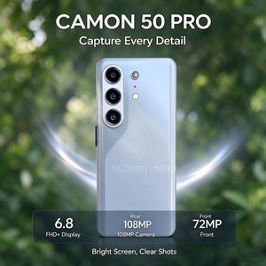 Camon 50 pro รุ่นดั้งเดิม อัลตร้า พกพาสะดวก โทรศัพท์มือถือขายส่ง สมาร์ทโฟน 5G ระบบ Android 15 หน่วยความจำ 16GB+1TB หน้าจอโค้ง - Product Image 4