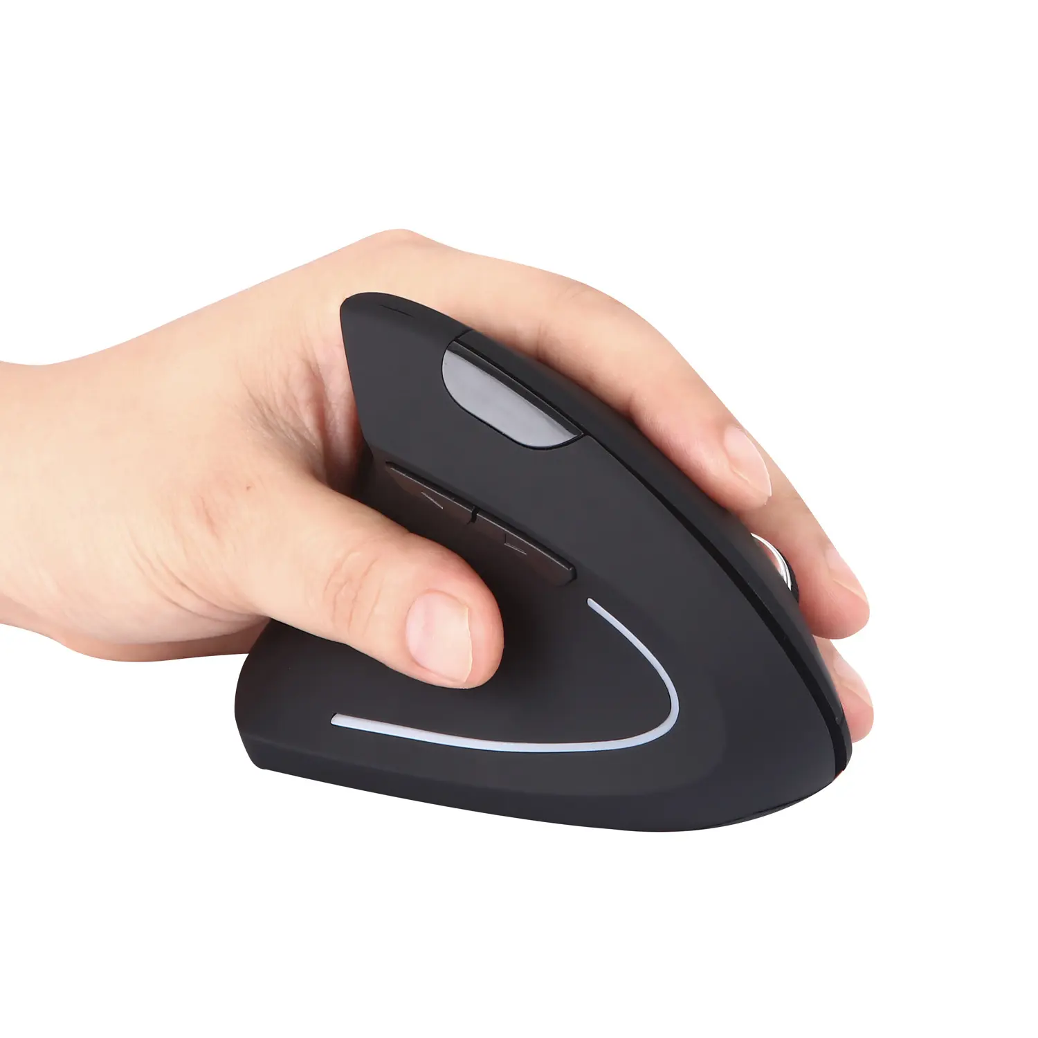 Ergonomic Optical Mouse 2.4GHz Wireless Mouse Vertical Gaming Rechargeable Mouse with 6 Buttons