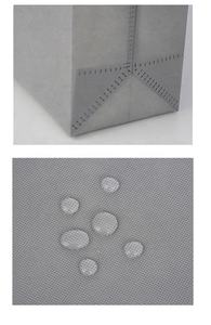 Sacs fourre-tout recyclés non tissés avec logo imprimé personnalisé de haute qualité imperméable léger réutilisable pliable varisé pour le shopping - Product Image 6