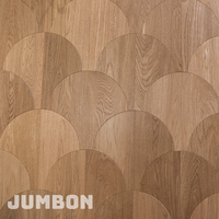 Parquet en chêne brossé décoratif pour espaces résidentiels haut de gamme