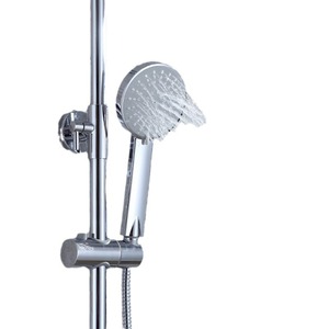 Juego de ducha con cabezal de ducha de mano, cuatro configuraciones de velocidad, pulverizador de lluvia, burbujas de masaje, pulverizador de agua automático, forma redonda - Product Image 1