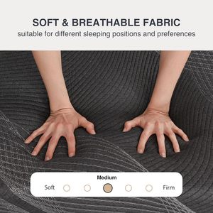 Vua Kích thước Nệm Nệm trong hộp Chất lượng cao dệt kim vải Gel Bộ nhớ bọt nệm - Product Image 4