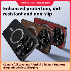 Custodia di ricarica Wireless magnetica Texture in pelle di lusso per <span class=keywords><strong>Xiaomi</strong></span> 11 <span class=keywords><strong>12</strong></span> 14T 15 Ultra custodia per cellulare con fondina inclusa - Product Image 6