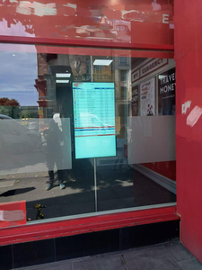 Mehrere Installationen Hängendes LCD-Schaufenster Doppelseitiges Display LCD-Fenster Werbe bildschirm Hoch helles Display - Product Image 6