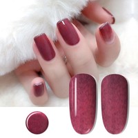 Vernis Gel Soak-off Haute Pigmentation UV Texture Pull d'Hiver Effet Laineux et Moelleux Fabricant OEM Logo Personnalisé Fourniture en Gros