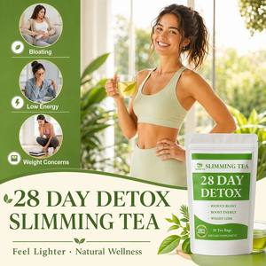 Tè Detox Naturale per Adulti, 28 Giorni, Miscela 100% Vegetale, Bevanda Salutare Quotidiana a Basso Contenuto di Grassi <span class=keywords><strong>in</strong></span> Confezione Bustine - Product Image 4