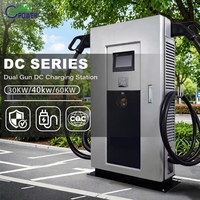 Station de recharge rapide DC pour voitures électriques MAXPOWER de haute qualité 80 kW CCS2 avec 2 pistolets pour usage commercial