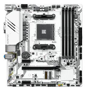 Tarjeta Madre JGINYUE B350M-TI/ARGB M-ATX Compatible con CPU AMD Ryzen 5600X/5700X/5700X3D/5800X/<span class=keywords><strong>5900X</strong></span>/5950X AM4 <span class=keywords><strong>DDR4</strong></span> 64GB - Product Image 1