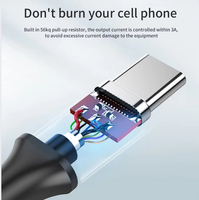 Cable USB Tipo C Resistente, PD 60W 3A, Carga Rápida, Cable de Sincronización de Datos de 1m, Cable de Carga de Alta Velocidad para Teléfono Inteligente, Tableta, Portátil