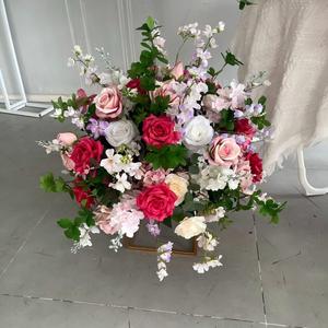 Wholesale Customized 50-80cm Wedding Event Decorative Table Centerpieces Pink <b>Artificial</b> Silk <b>Flower</b> Ball - Product Image 6