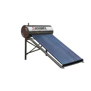 GOSBEL tube solar power water heater stainless steel terma solar calentadores de agua solares heat pipe 180 liters
