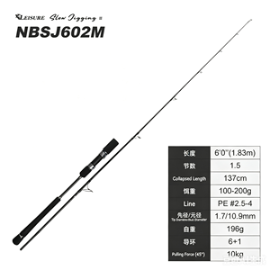 Caña de Pescar de Fibra de Carbono Ultra Resistente de 2 Piezas para Pesca Lenta, Pesca en Agua Salada, Pesca en Roca, Venta al por Mayor de Fábrica, Caña de Pescar con Señuelos - Product Image 4