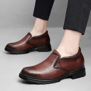 Mocassins d'affaires décontractés pour hommes de haute qualité en cuir véritable hauteur <span class=keywords><strong>invisible</strong></span> grande <span class=keywords><strong>taille</strong></span> 35-47 chaussures de bureau chaussures de mariage - Product Image 3